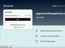 Sites similar to opportunitiesaplenty.com