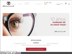 Sites similar to opticaescrivalorente.es