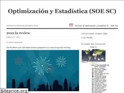 Sites similar to optyestadistica.wordpress.com