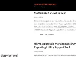 Sites similar to oracleappsessentials.blogspot.com