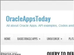 Sites similar to oracleappstoday.com