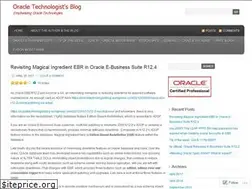 Sites similar to oracletechnologistblog.wordpress.com