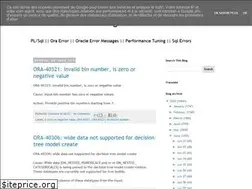 Sites similar to oraerrormsgs.blogspot.com