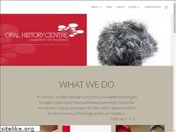 Sites similar to oralhistorycentre.ca