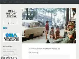 Sites similar to oralhistoryreview.org