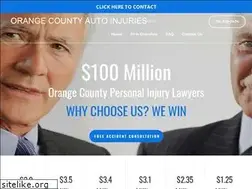 Sites similar to orangecountyautoinjuries.com