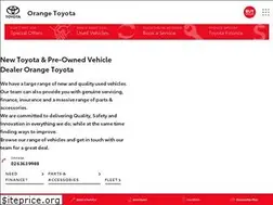 Sites similar to orangetoyota.com.au