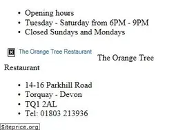 Sites similar to orangetreerestaurant.com