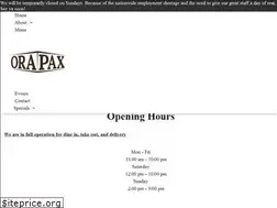 Sites similar to orapaxrestaurant.com