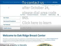 Sites similar to orbreastcenter.com