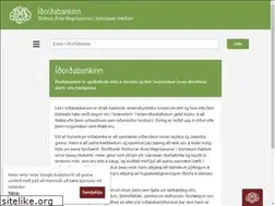 Sites similar to ordabanki.hi.is