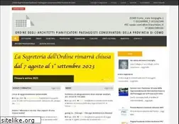 Sites similar to ordinearchitetticomo.it