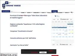 Sites similar to ordinearchitettivarese.it