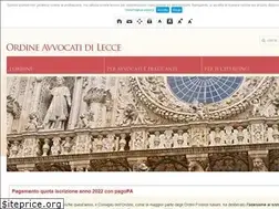 Sites similar to ordineavvocatilecce.it