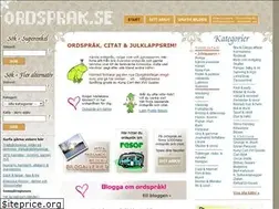Sites similar to ordsprak.se