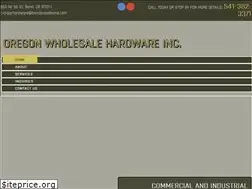 Sites similar to oregonwholesalehardware.com