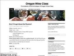 Sites similar to oregonwineclass.wordpress.com