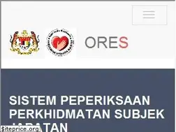 Sites similar to ores.moh.gov.my