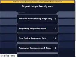 Sites similar to organicbabyuniversity.com