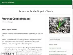 Sites similar to organicchurch.net