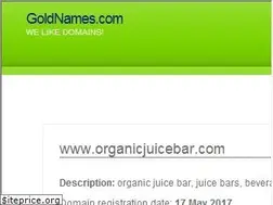 Sites similar to organicjuicebar.com