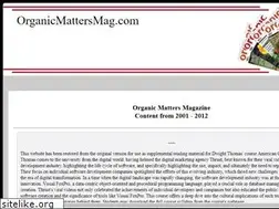 Sites similar to organicmattersmag.com