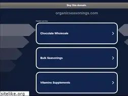 Sites similar to organicseasonings.com