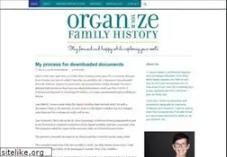 Sites similar to organizeyourfamilyhistory.com