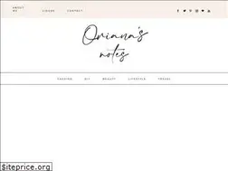 Sites similar to orianasnotes.com