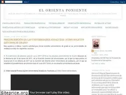 Sites similar to orientaponiente.blogspot.com