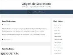 Sites similar to origemdosobrenome.com.br