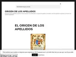 Sites similar to origendelosapellidos.es