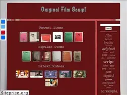 Sites similar to originalfilmscript.com