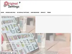 Sites similar to originalsettings.com