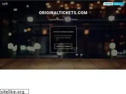 Sites similar to originaltickets.com