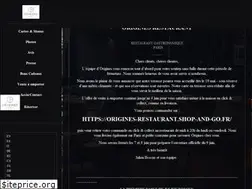 Sites similar to origines-restaurant.com
