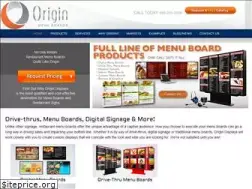 Sites similar to originmenuboards.com