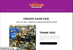 Sites similar to originsgamefair.com