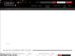 Sites similar to origintheatrical.com.au