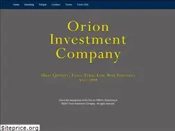 Sites similar to orioninvestmentco.com