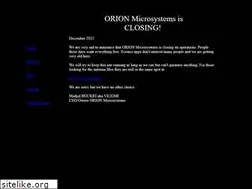 Sites similar to orionmicro.com