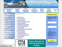 Sites similar to ormusmineralsblog.com
