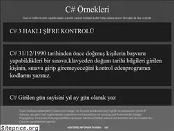 Sites similar to orneklerlecsharp.blogspot.com