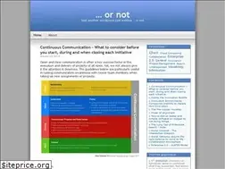 Sites similar to ornot.ca