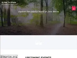 Sites similar to ornottowaste.com