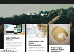 Sites similar to oroksegnapok.hu