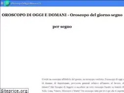 Sites similar to oroscopodioggiedomani.it