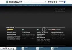 Sites similar to oroszlany.hu
