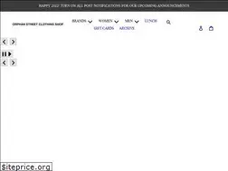 Sites similar to orphanstreetclothingshop.com
