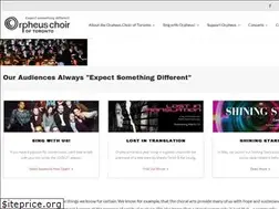 Sites similar to orpheuschoirtoronto.com
